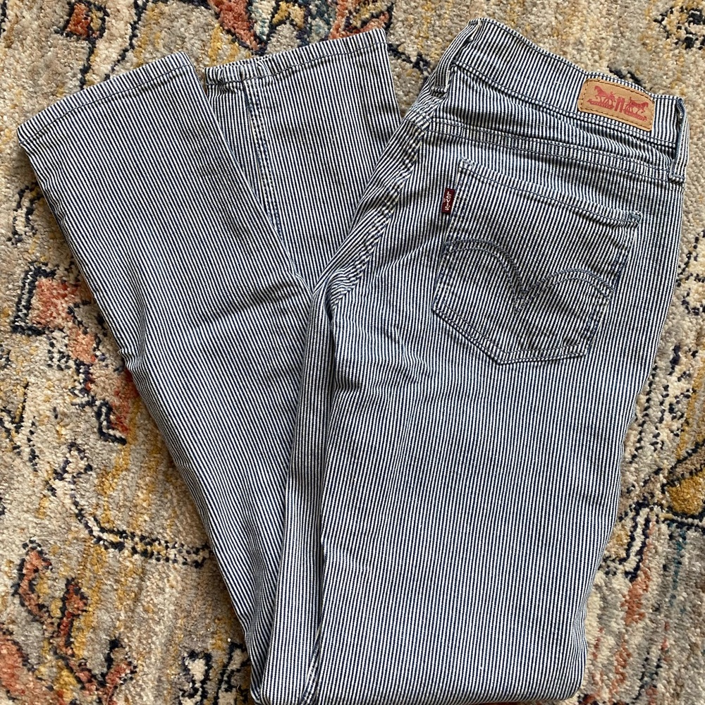 Striped Levi 524 Jeans